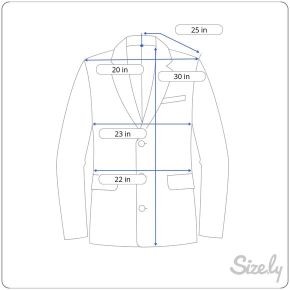 Joseph Abboud XL 44R Blue Tweed Plaid Blazer Sport Coat Jacket Elbow Patch - Picture 9 of 15